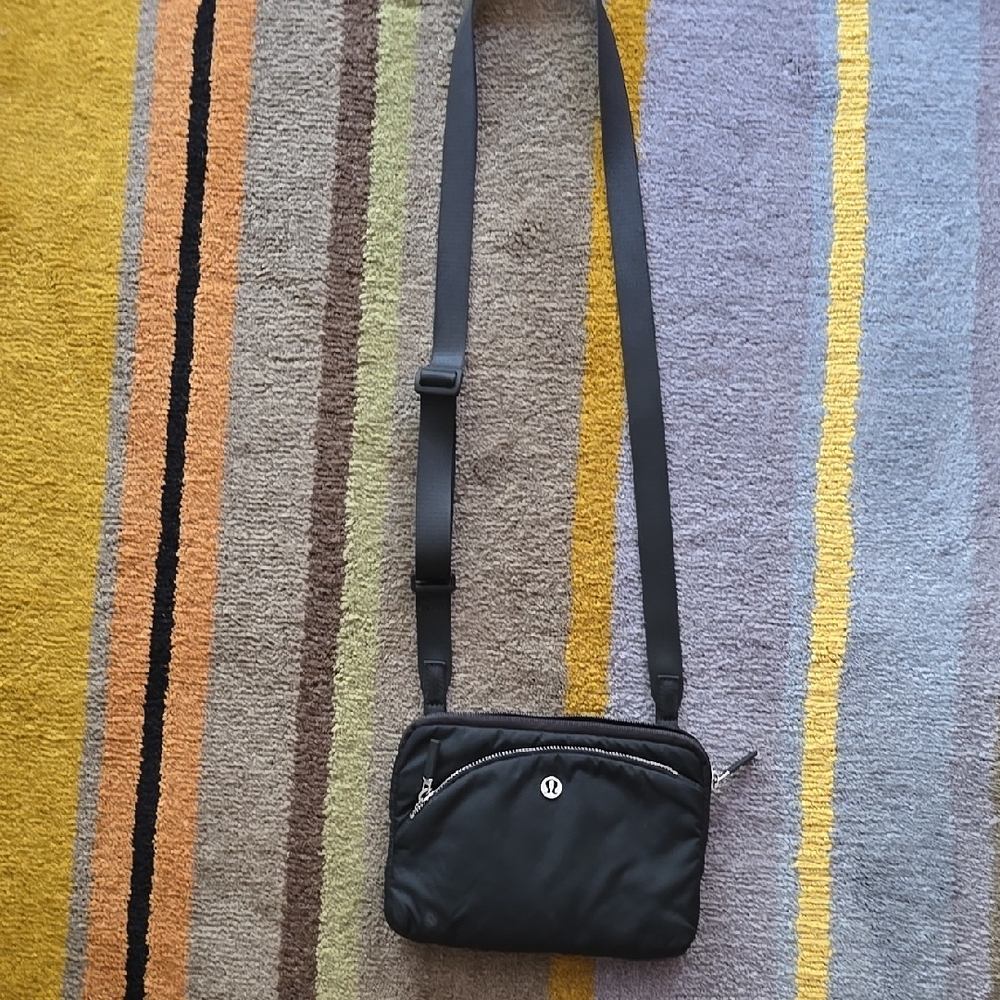 Lululemon Athletica Black Crossbody Bag Compact Design